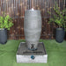 cuban urn water fountain grey front view