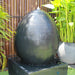 egg water fountain charcoal left view