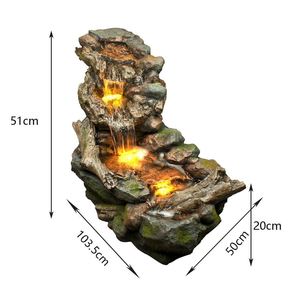 little creek cascade water feature fountain dimensions