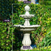 3 Tier Bird Bath Solar Water Feature and dimension