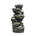 6 Tier Cascade Rock Water Feature Fountain Left side