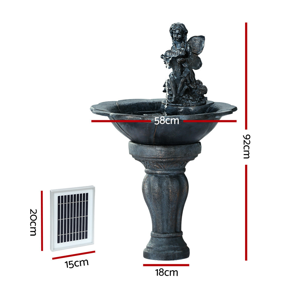 Angel Solar Cascading Water Feature Dimensions