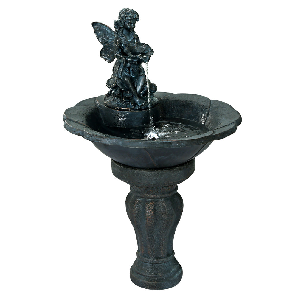 Angel Solar Cascading Water Feature Front View