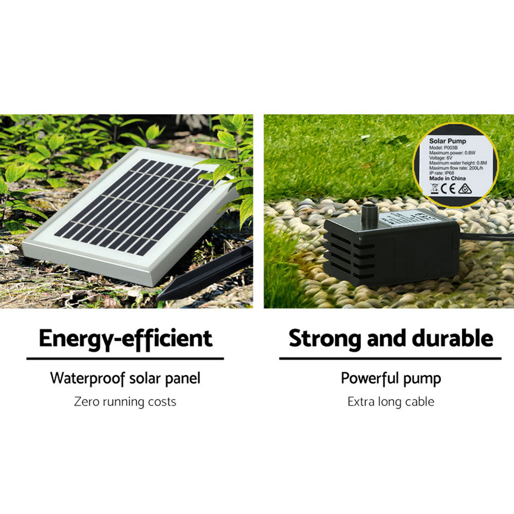 Angel Solar Cascading Water Feature and water pump