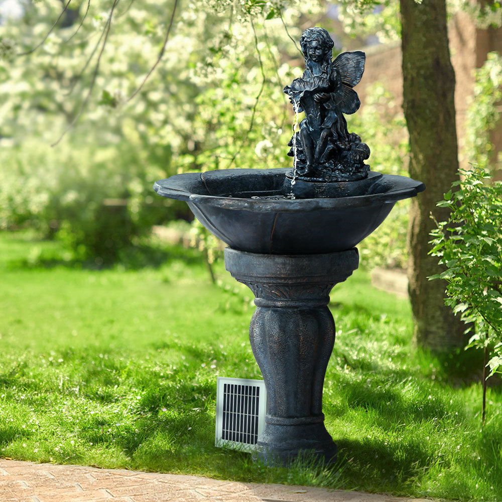 Angel Solar Cascading Water Feature in the garden