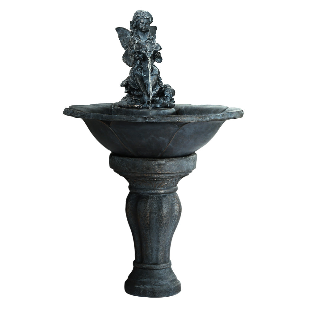 Angel Solar Cascading Water Feature in white backgroun