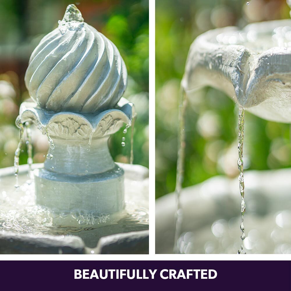 Lose look of 3 Tier Bird Bath Solar Water Feature