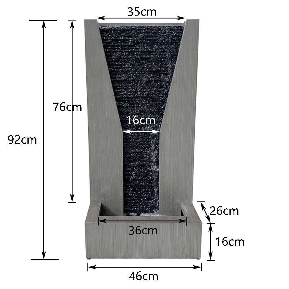 Modern Panel Water Wall Feature Fountain with LED
