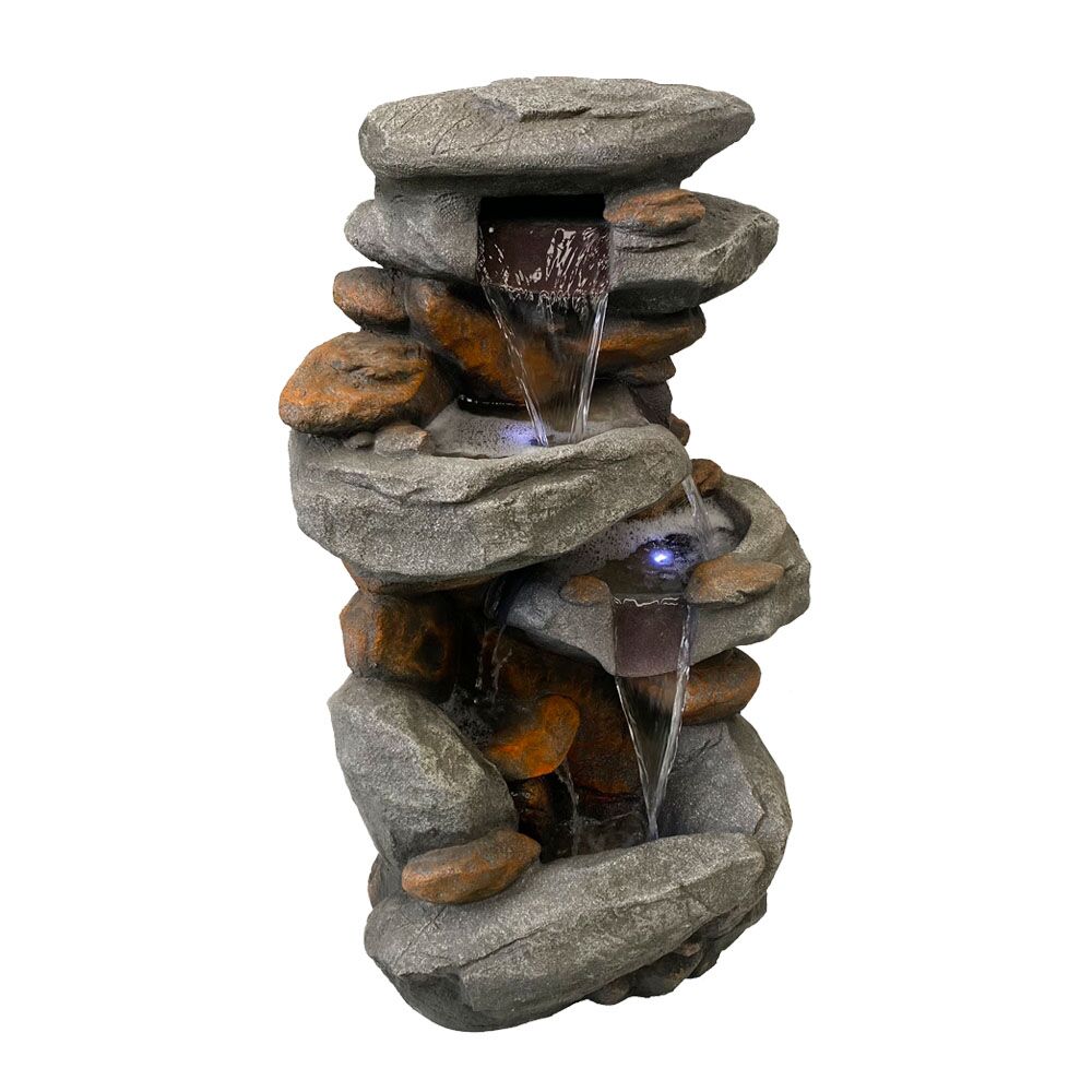 Rainforest Cascade Rock Water Feature Fountain