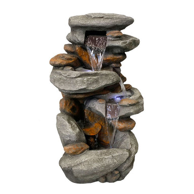 Rainforest Cascade Rock Water Feature Fountain main view