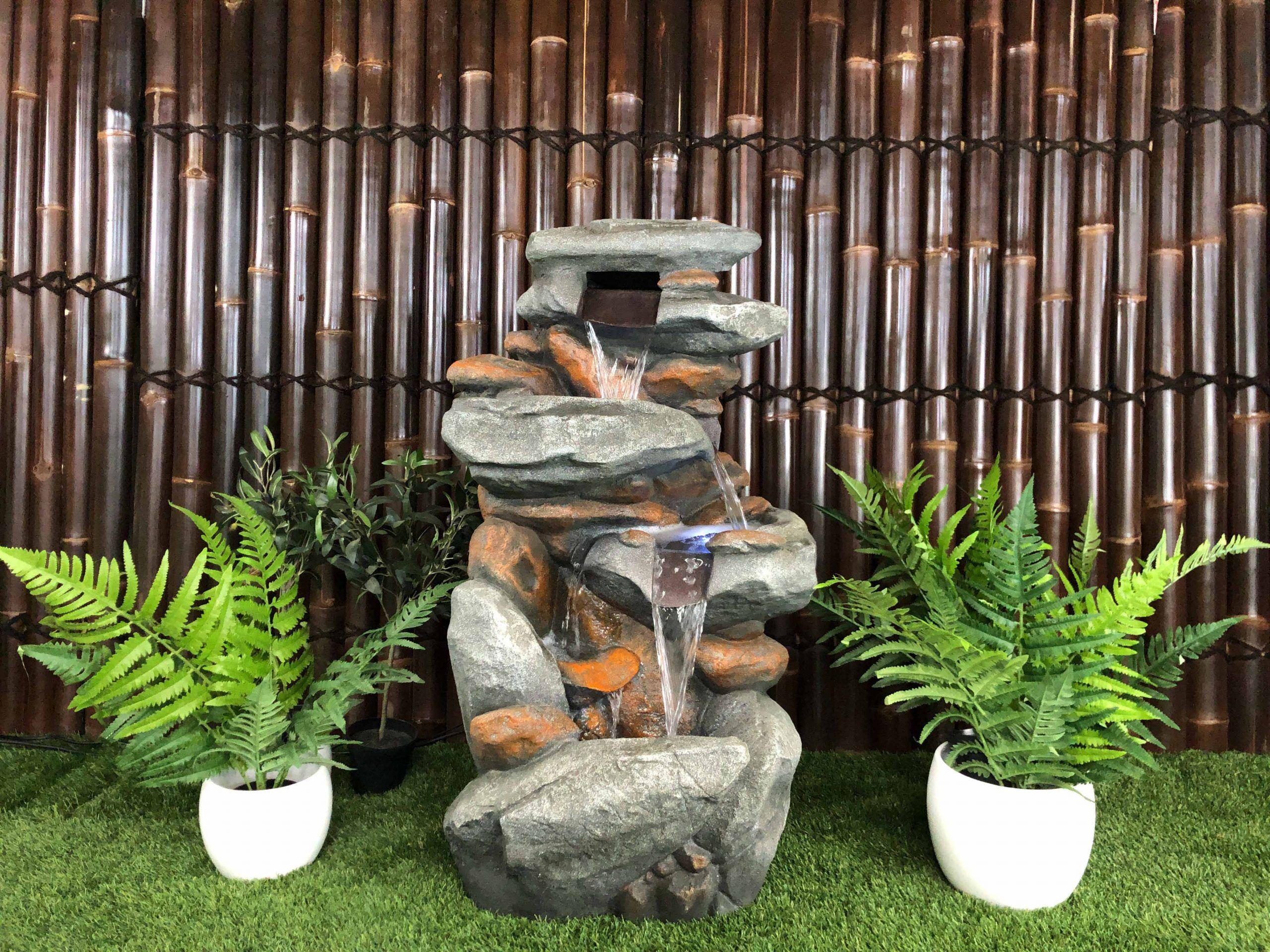Rainforest Cascade Rock Water Feature Fountain water flow