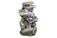 Rainforest Cascade Rock Water Feature Fountain white  background
