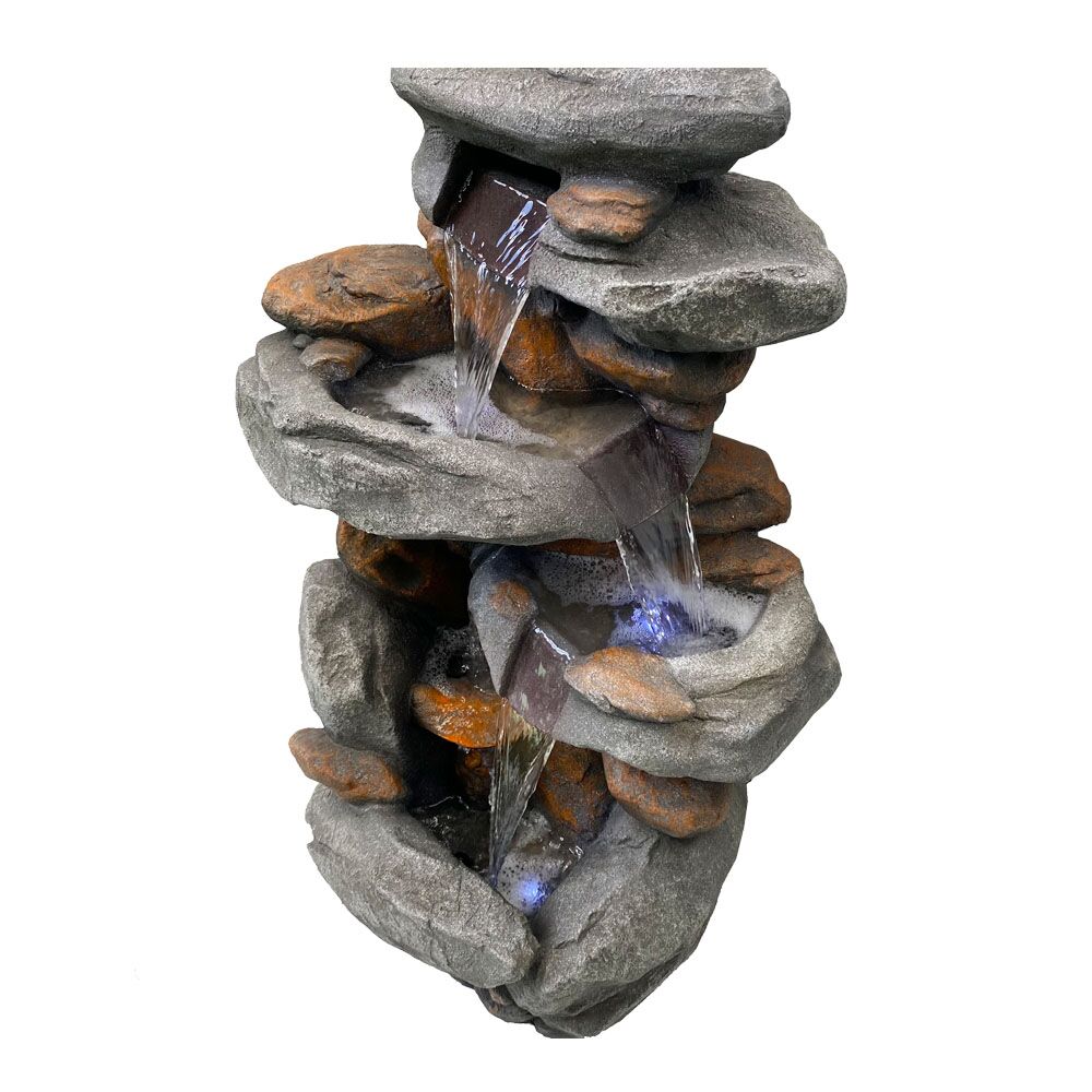 Rainforest Cascade Rock Water Feature upper view