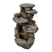Rainforest Cascade Rock Water Feature white background