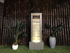 Raining Shower Panel Water Feature Fountain with LED