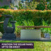 Solar Cascade 3 Tier Plates Water Feature and garden background
