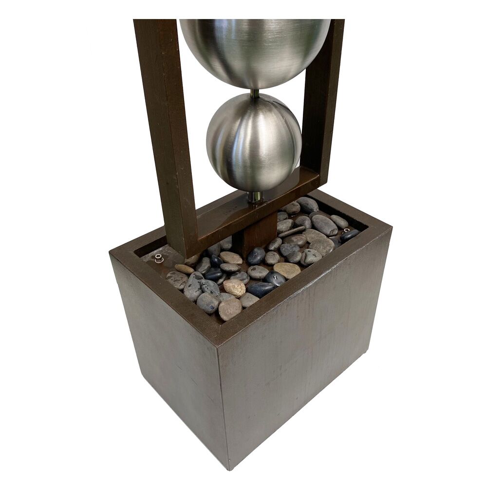 Stainless Steel Ball Water Feature Fountain bottom view