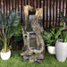 Tree Trunk Log Water Fountain Water Feature Main View