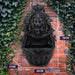 PROTEGE Lion Head Solar Powered Water Feature Fountain Dimensions